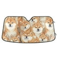 thumbnail image 2 of Dogs Shiba Inu Automotive Front Car Windshield Sun Shade Reflector Foldable for Front Fit for Cars Truck SUVs, 2 of 8