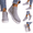 Gray, variant on Womens Platform Wedge Sneakers Slip On Casual Comfortable Walking Fashion Ankle Booties with Side Zipper Brown 37(US-6.5)