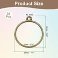 thumbnail image 2 of Uxcell 32 Pack Open Bezel, Round Resin Bezels Pendants Open Back Bezel, Bronze, 2 of 7