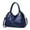 A01-Blue, variant on Ladies PU Leather Handbag Tote—Women Lightweight Satchel Purse, 14.2"×5.9"×10.2", Multiple Interior Pockets, Secure Zip Closure, 6.7" Handle Drop, Detachable Adjustable Strap for Shoulder(Beige)