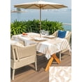 thumbnail image 5 of Outdoor Tablecloth with Umbrella Hole for Patio/Picnic/Party/Camping, Beige Ferns Waterproof Table Cloth Rectangle Table Cover Washable, Spring Summer Botanical Leaves (60"x 102"), 5 of 9