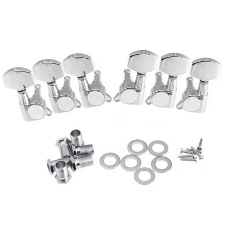 3R 3L Chrome Electric Acoustic Guitar String Tuning Pegs Tuners Machine