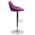 thumbnail image 3 of Flash Furniture Bar Stool with Adjustable Height & Swivel, Purple, 3 of 12
