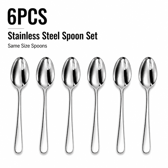 MORAVE 4.4 inches 18/10 Stainless Steel Demitasse Espresso Spoons, Small Size Louise Style, Dishwasher Safe Flatware