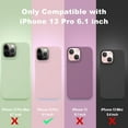 thumbnail image 6 of iPhone 13 Pro Case, Liquid Silicone Full Body Protective Cover with Anti-Scratch, Soft Microfiber Lining, Camera Protective Case, Pink Sand, 6 of 14