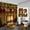 Style B1, variant on 4 Pcs Christmas Fireplace Shower Curtain Set with Non-Slip Rug, Toilet Lid Cover and Bath Mat Shower Curtains with 12 Hooks, Christmas Shower Curtain Sets for Bathroom
