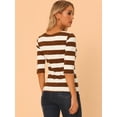 thumbnail image 4 of DARING DIVA Women's Halloween Costume Boat Neck Top T-Shirts M Brown, 4 of 6