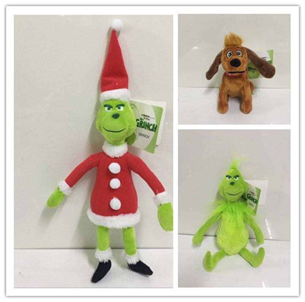 2pcs How the Grinch Stole Christmas Plush Doll Toy For Gift 18cm 30cm 