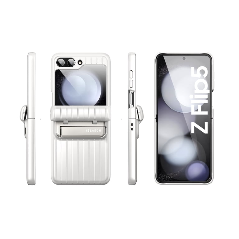 I-Blason For Galaxy Z Flip6 2024 Case – Full Body, Hinge Protection, Auto-Rotate Stand, Screen Protector
