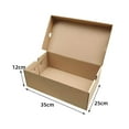thumbnail image 4 of Boîte de Rangement pour Chaussures Assemblable Conteneur de Chaussures 35cmx25cmx12cm, 4 of 9