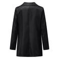 thumbnail image 3 of Women Workoffice Suit Pockets Professional Overcoat V Neck Cardigan Solid Color Blazer Single Breasted Fashion Jacket Button Down Fitted Outwear, 3 of 6