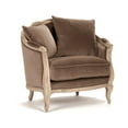 thumbnail image 2 of Zentique CFH007-1 E272 V011 Maison Love Chair, Brown Velvet - 40 x 35.5 x 28 in., 2 of 5