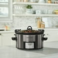 thumbnail image 2 of Crockpot 7-Quart Easy-to-Clean Cook & Carry Slow Cooker, Stainless Steel, 2 of 7