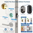 thumbnail image 6 of Veise Keyless Entry Door Lock, Electronic Keypad Deadbolt, Auto Lock, Easy Install, Matte Black, 6 of 8