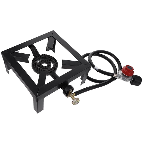LULULION High Pressure Propane Burner with Cast Iron Stove for Outdoor Cooking and Camping