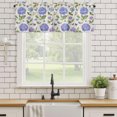 thumbnail image 6 of Valances for Windows, Purple Hydrangeas Light Filtering Window Treatment Valances for Living Room/Bedroom/Bathroom Windows, Botanical Garden Florals Retro 42"x 12" Rod Pocket Kitchen Curtains, 6 of 9