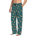 thumbnail image 2 of Xecao Frog and Mushrooms Men's Straight Lounge Pajama Pants: The Ultimate in Comfortable Sleepwear, 2 of 9