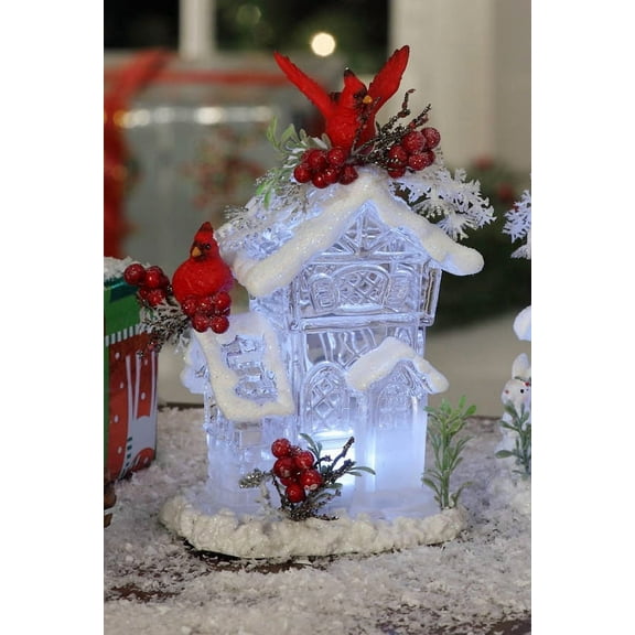 Icy Craft Short Forest House w/ Cardinals