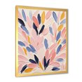 Designart "Pink and Blue Coral Seabed Floral" Animals Framed Wall Art