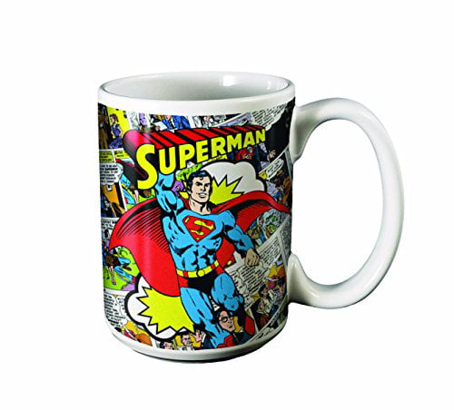 SUPERMAN COSTUME MINI MUG ESPRESSO COFFEE CUP NEW IN GIFT BOX 