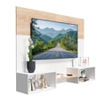 thumbnail image 2 of Mueble TV Duo 80", Atlas del Descanso Color Roble con Blanco, 2 of 8