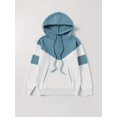 thumbnail image 2 of Hooded Knit Sweatshirt with Color Block, 2 of 5
