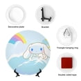 thumbnail image 5 of Lsque Sanrio Pattern Ceramic Decorative Plate Decorative Plates with Display Stand Personalized Porcelain Plate Ceramic Ornaments for Wall Hanging Decoration-6in, 5 of 6