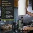 thumbnail image 4 of Dear Household Stainless Steel Paper Towel Holder Stand Designed for Easy One- Handed Operation - This Sturdy Weighted Paper Towel Holder Countertop Model Has Suction Cups and Holds Paper Towel Rolls, 4 of 11