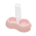 thumbnail image 4 of 2 in 1 Pets Water and Food Bowl Set, Feeder Automatic Waterer Bottle Pet Feeding Pink, 4 of 8