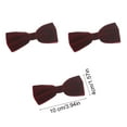 thumbnail image 3 of ZZkhGO Velvet Christmas Bow, Wine Colored Tree Decor, Fabric Ribbon Ornament for Holiday Party Decorations, 3 of 6