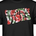 thumbnail image 2 of Teelocity Christmas Vibes Graphic T-Shirt (Medium - Standard Fit, Black), 2 of 4