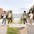 thumbnail image 3 of Nskgu Boys Cargo Pants Cotton Baggy Chino Straight Leg Trousers Elastic Waist Multi Pocket Joggers Casual Back To School Hiking Pants For Kids & Teens 5-15 Years, 3 of 7