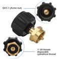 thumbnail image 1 of Adaptador de llenado de propano del regulador Qcc1 más seguro para cilindros de gas propano de acero tipo 1, cilindros de gas desechables de 1 lb, válvula reguladora de latón macizo 100% Att LingWen 1327534280944, 1 of 1