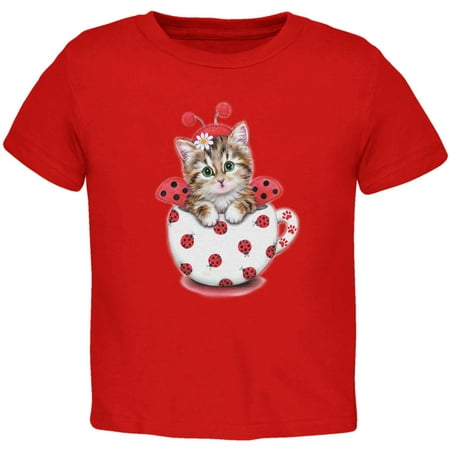 

Cat Ladybug Toddler T Shirt