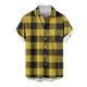 thumbnail image 1 of Mens Casual Manga Corta Botón Abajo Camisas, Cuello de Vuelta Impresión para el Verano, Al Aire Libre Y Desgaste Casual, 1 of 9