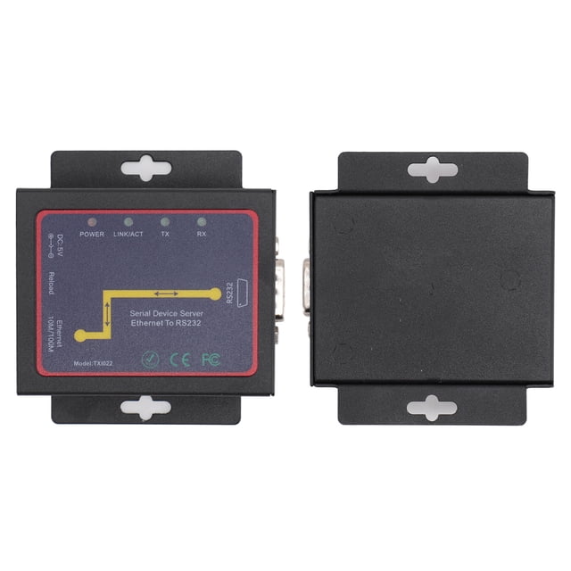 RS232 to TCP IP Device Server, RJ45 Ethernet to RS232 Serial Port Adapter, Supports Multiple Control Modes, Durable and Reliable, for Systems