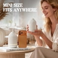 thumbnail image 2 of Essential Oil Diffuser, 100ml Aromatherapy Diffuser, Mini Ultrasonic Diffuser for Essential Oil, Home, Office, Cool Mist Humidifier with 7 Led Light, Auto Shut-Off, White, 2 of 17