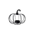 thumbnail image 2 of MMJ Halloween Decorations Iron Pumpkin Candle Holder Metal Tabletop Centerpiece for Romantic Dining Harvest 5.12x4.72in, 2 of 6