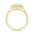 thumbnail image 2 of Rosec Jewels Lab Diamond Engagement Ring Women (2 Carat, 8 mm - EF-VS Grade) - Floral Statement Ring with Jewelry Box, 14K Yellow Gold, US 7.00, 2 of 8