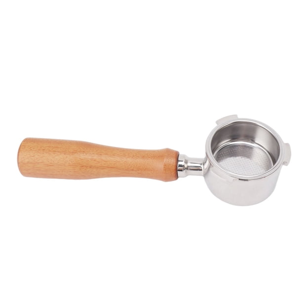 51mm 3 Ear Coffee Machine Portafilter with Filter Basket Wooden Handle ...