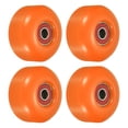thumbnail image 1 of Unique Bargains Roue de Planche à Roulettes 52mm avec Roulements ABEC-9 Roues de Rue pour Skateboards Roue de Croisière 95A, Orange Rouge Lot de 4, 1 of 4