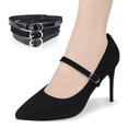 thumbnail image 1 of Zapatos de tacón alto con cordones invisibles, ajustables, instalación gratuita, anticaída, sin tacón, elásticos, fijos, con cordones, con cordones, 1 of 3