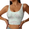 thumbnail image 3 of Goofa Retro Snake Printed Sports Bras for Women, High Impact Running Bra Workout Crop Tank Tops Longline Sports Bra Push up-XX-Large, 3 of 9