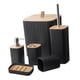 thumbnail image 4 of Dispensador de jabón para bote de basura, Set de accesorios de baño resistentes, decorativos simples, jabonera para Hotel, restaurantes y baño, 6 Negro, 4 of 9
