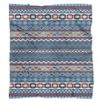 thumbnail image 5 of Luxuriously Soft Bohemian Sherpa Throw - 50x60in Plush Flannel Blanket for Bed Couch Sofa Office Camping - Colorful Stripes Boho Flannel Throw Blankets, 5 of 5