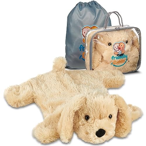 FRIENDLY CUDDLE Weighted Lap Pad for Kids 5 lbs. Sensory Weighted Stuffed Animals Lap Blanket for Kids Adults with Sensory Processing Disorder (Charlie) (Charlie)