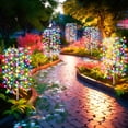 thumbnail image 2 of Solar Garden RGB Lights,240 LED Firework Lights Color Christmas Garden Light with Twinkling,2 Pack Fairy Swaying Landscape Light,Outdoor Waterproof Path Light for Garden Yard Party Decoration Gifts, 2 of 13
