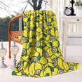 thumbnail image 2 of Yellow Lemon Fruit Slices Blanket,Comfortable Soft Flannel Throw Blanket,All Season,Warm Lightweight Blankets for Sofa Bed Couch Living Room Chair,60"x80", 2 of 4