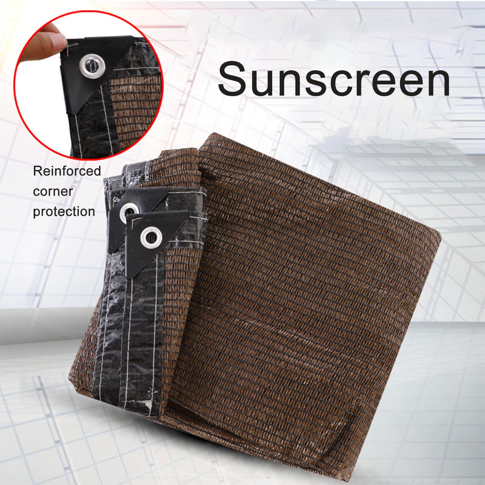 Summer Savings Clearance! Boovnll Sun Shades Outdoor Patio, 6.6x13.2Ft Rectangle Sand UV Block Sunshade Mesh Insulation Permeable Heavy Duty Shade Cloth for Outdoor Patio Yard Garden, Sun Shade