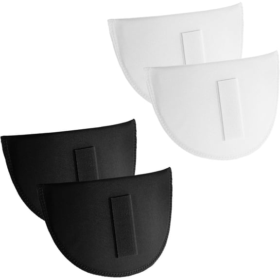 2 Pairs Set-in Shoulder Pads, Thickness 1.5cm Foam Shoulder Pads, Breathable Sponge Pads, Shoulder Enhancer Sewing Supplies for Women Men Sloping High Low Shoulders Blazer Suit T-S